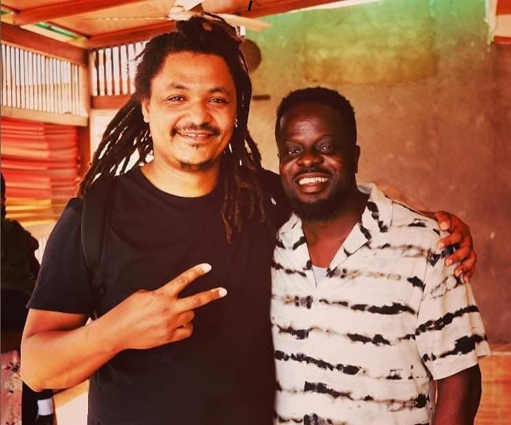 Dr Pushkin with Ofori Amponsah for the Outlandish Album