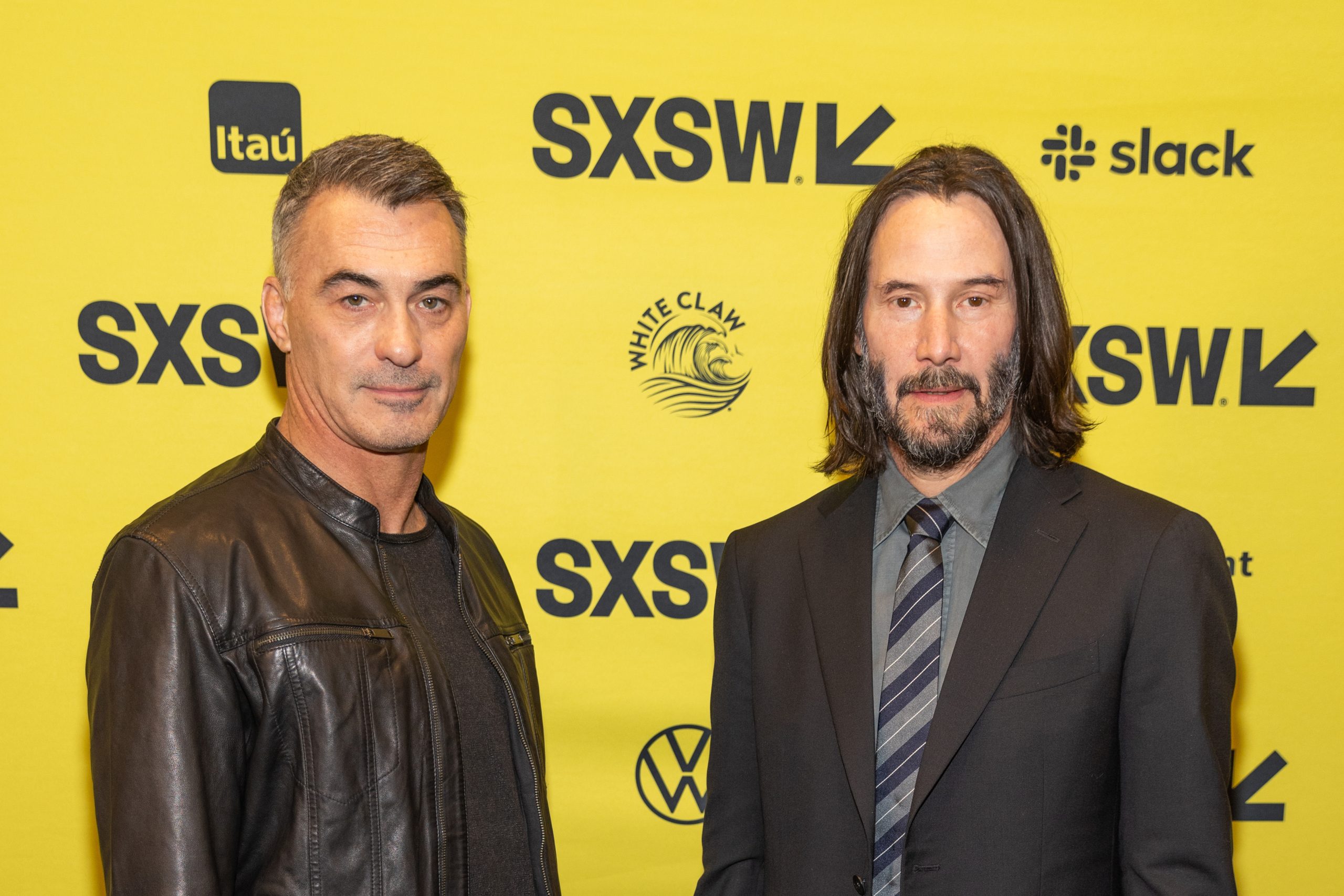 Chad Stahelski and Keanu Reeves at the SXSW 2023 in Austin, Texas