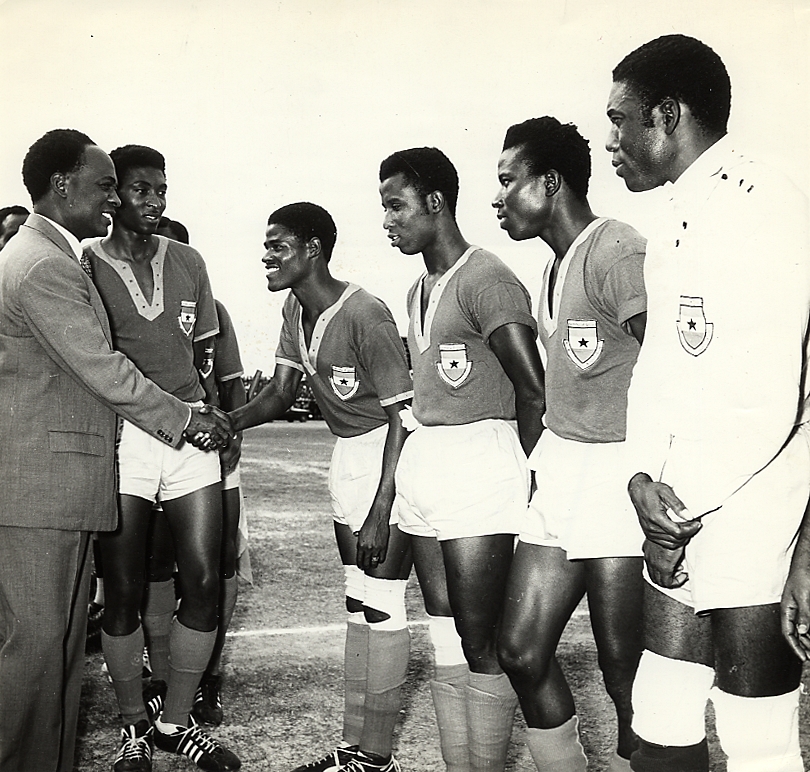 Kwame Nkrumah meets Legendary Black Stars players