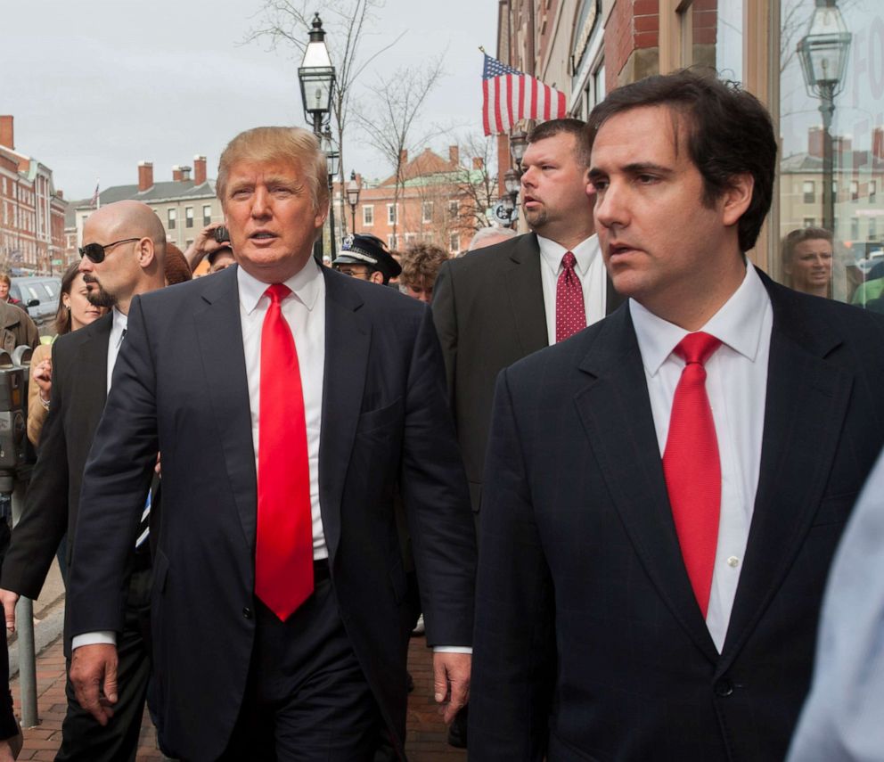 Donald Trump and his former attorney Michael Cohen