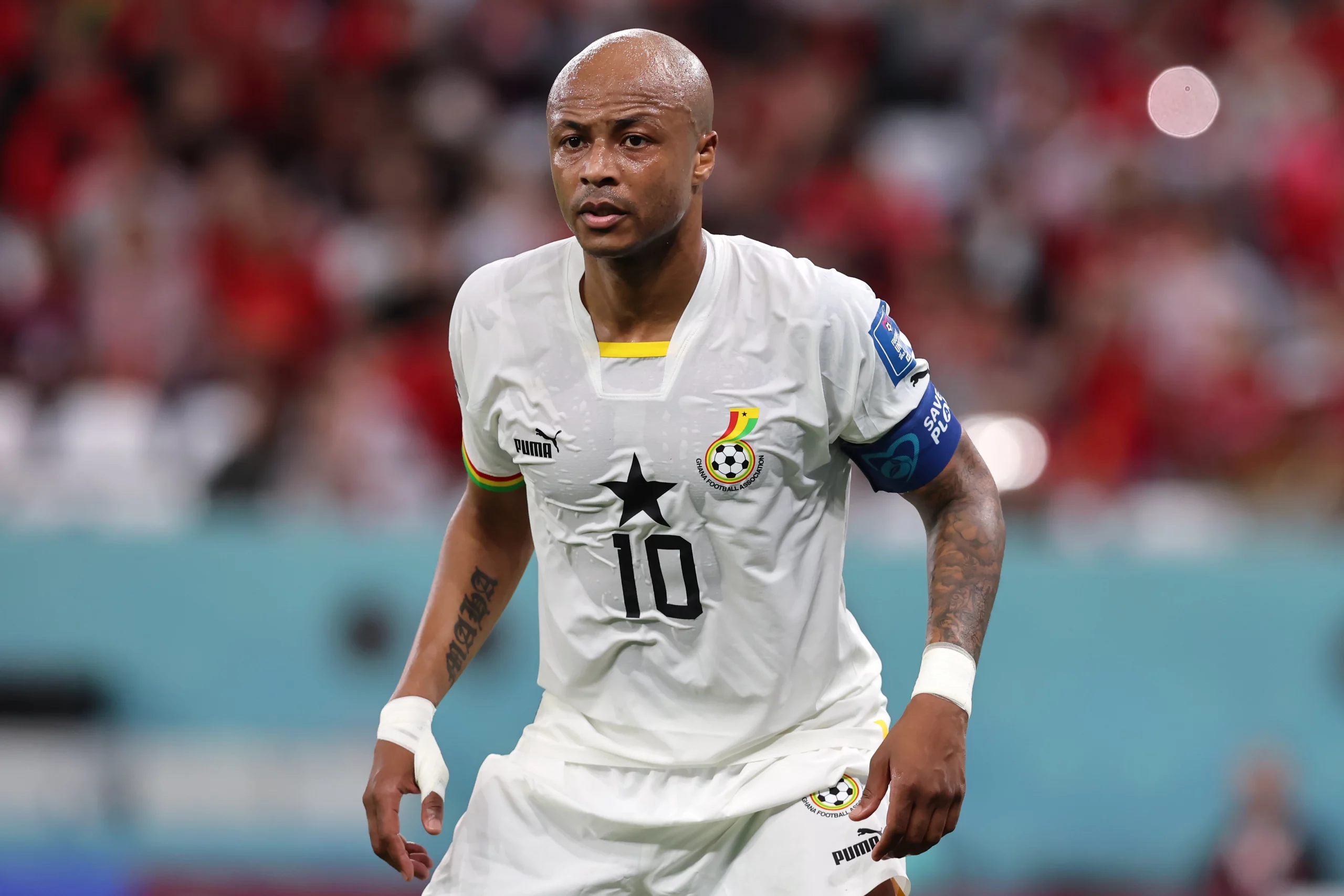 Andre Ayew playing for Black Stars