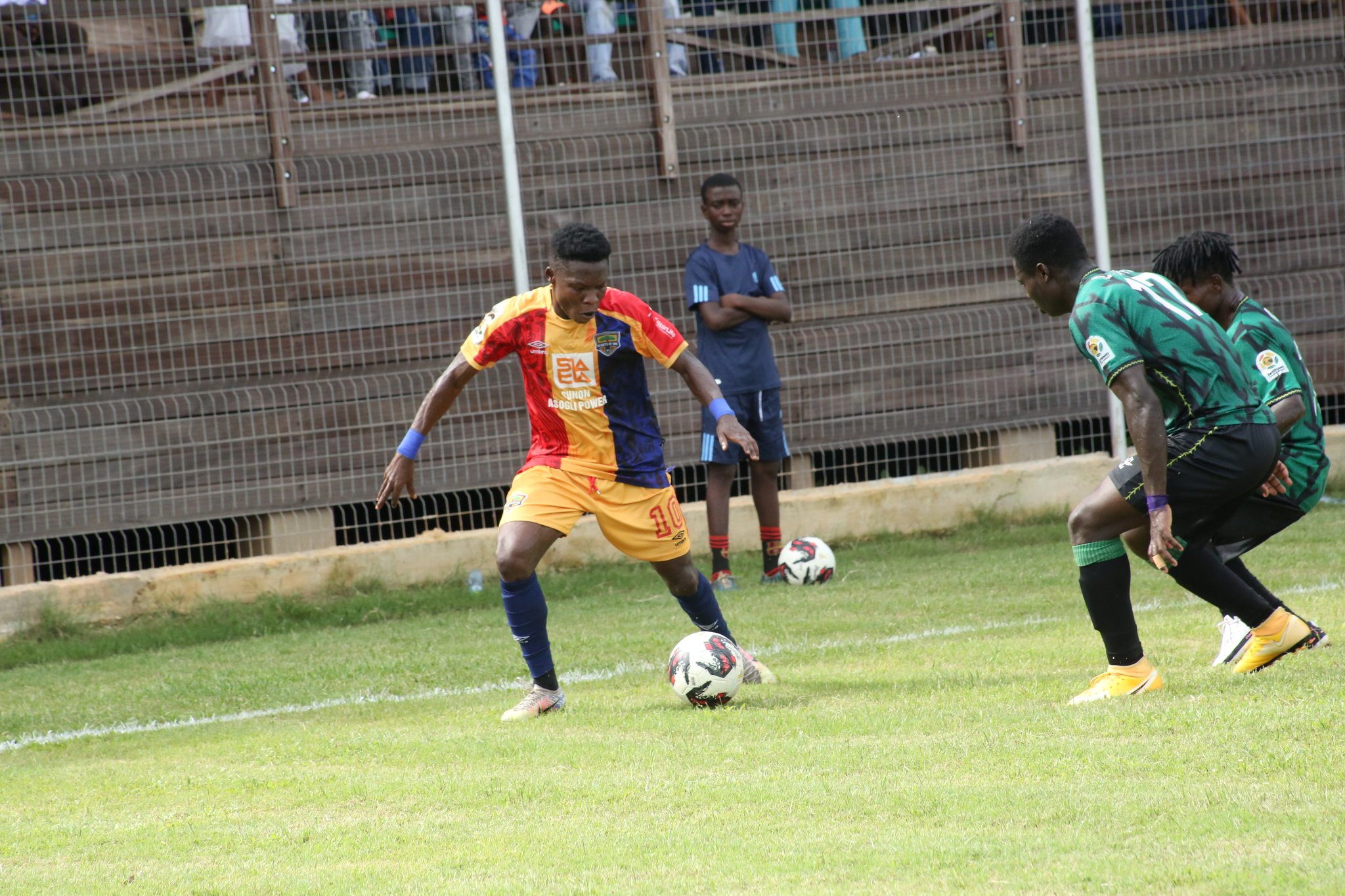 FC Samartex 1996 vs Hearts of Oak in a GPL Week 30 match at Nsekyire Sports Complex