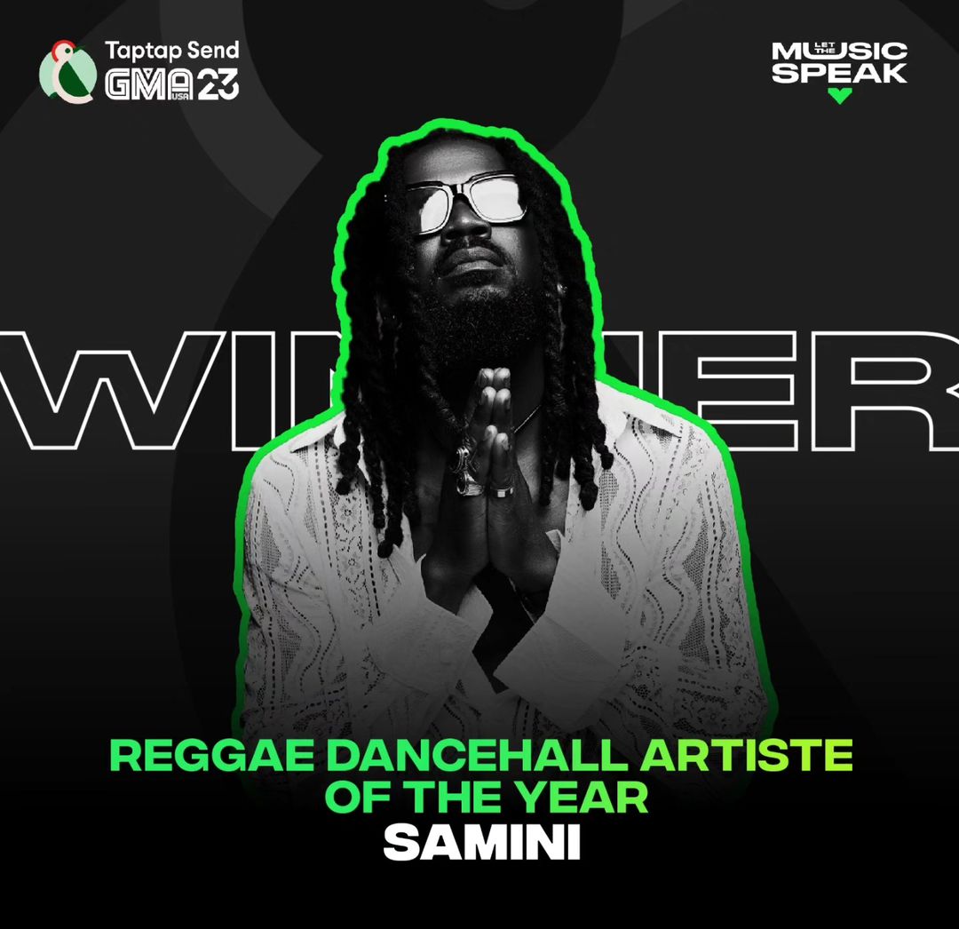 Samini won Dancehall Artiste of the Year at the Ghana Music Awards USA 2023 edition