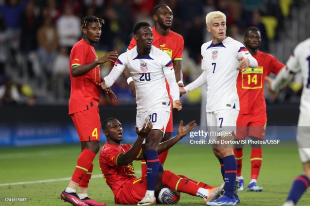 Chris Hughton and Ghana suffered a 4-0 defeat against the USA in an international friendly in October 2023