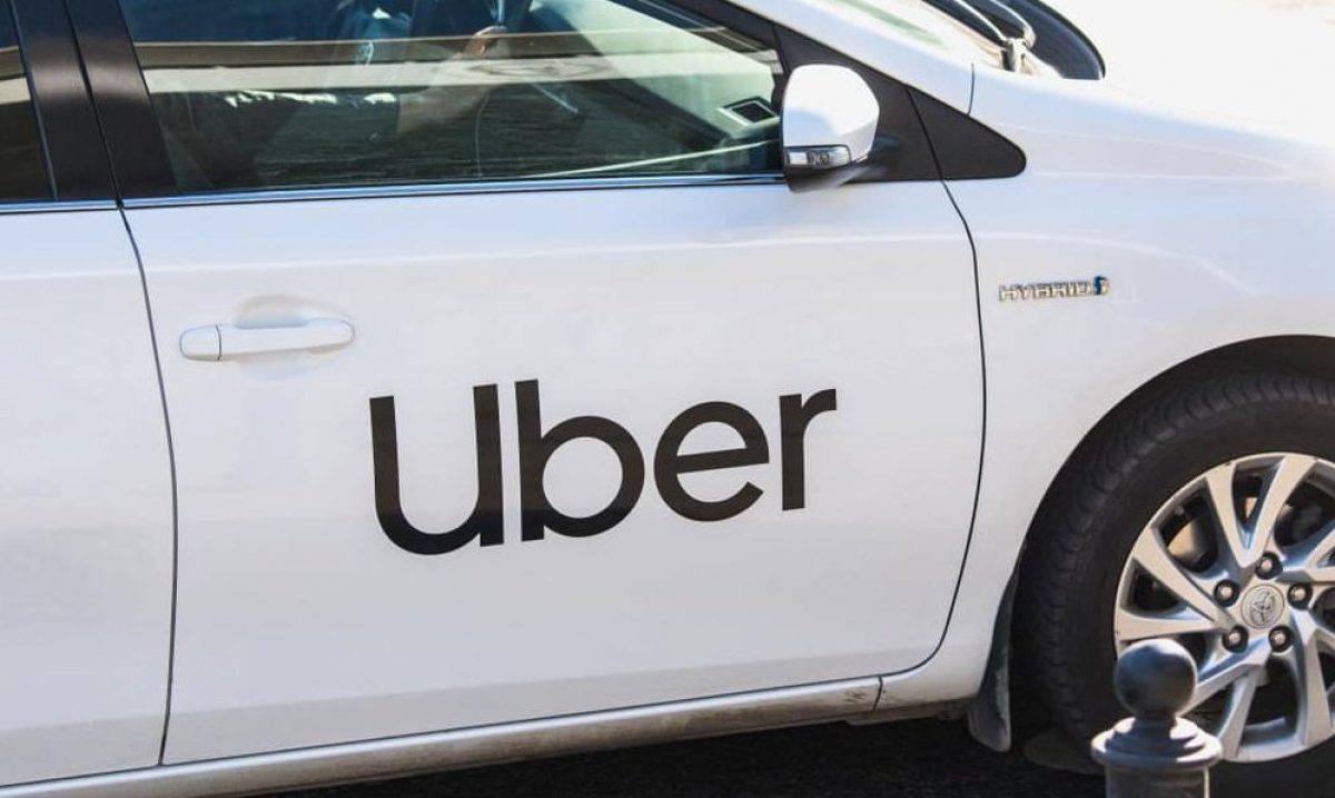 a car operating with ride-hailing company, Uber