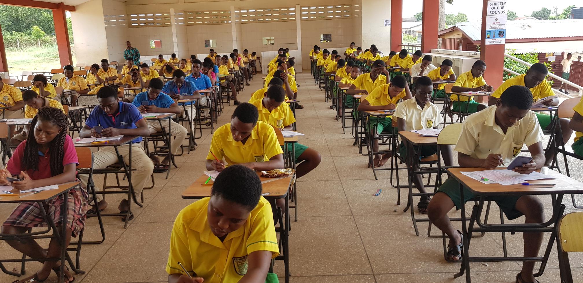 Students sitting for the WASSCE