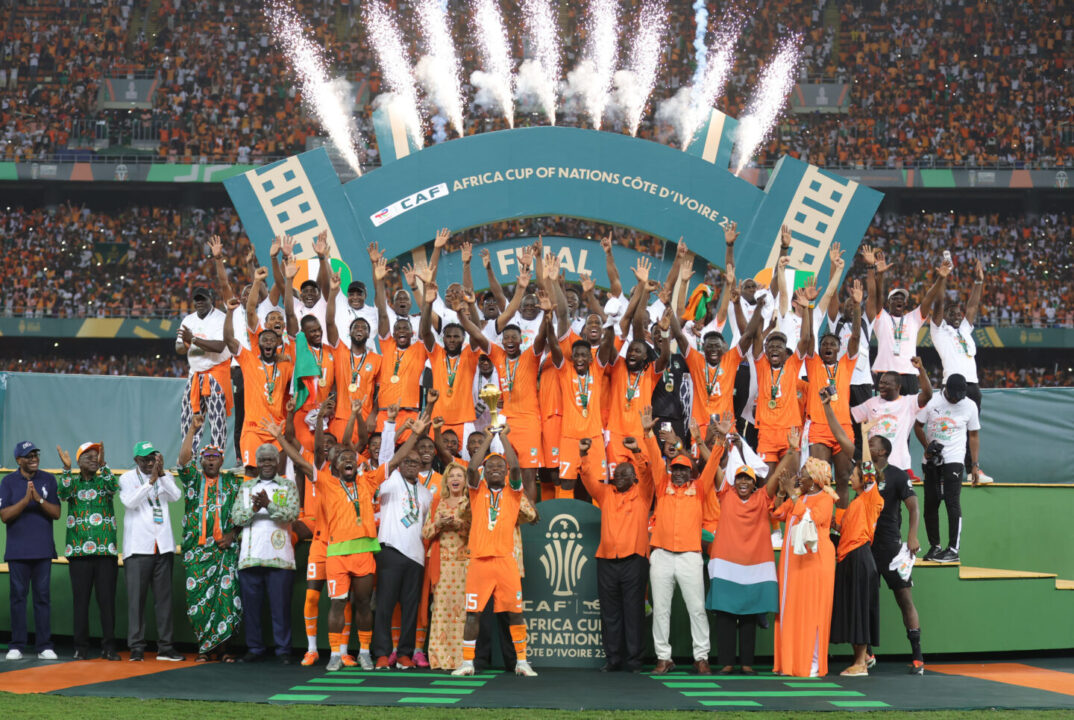 Ivory Coast celebrate their AFCON title