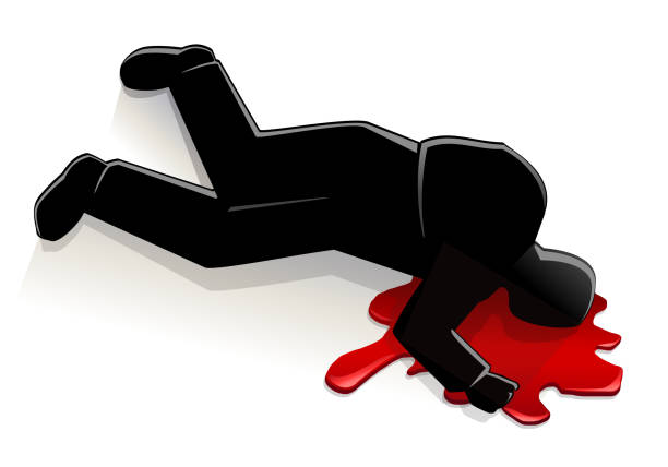 clipart of a dead person