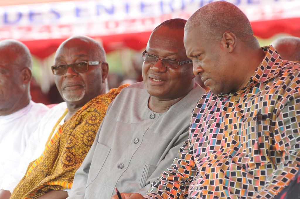 Prosper Bani with John Mahama